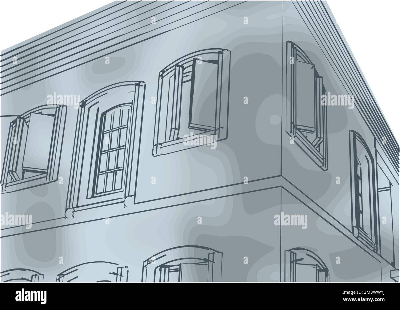 house illustration. vector illustration isolated on white background ...