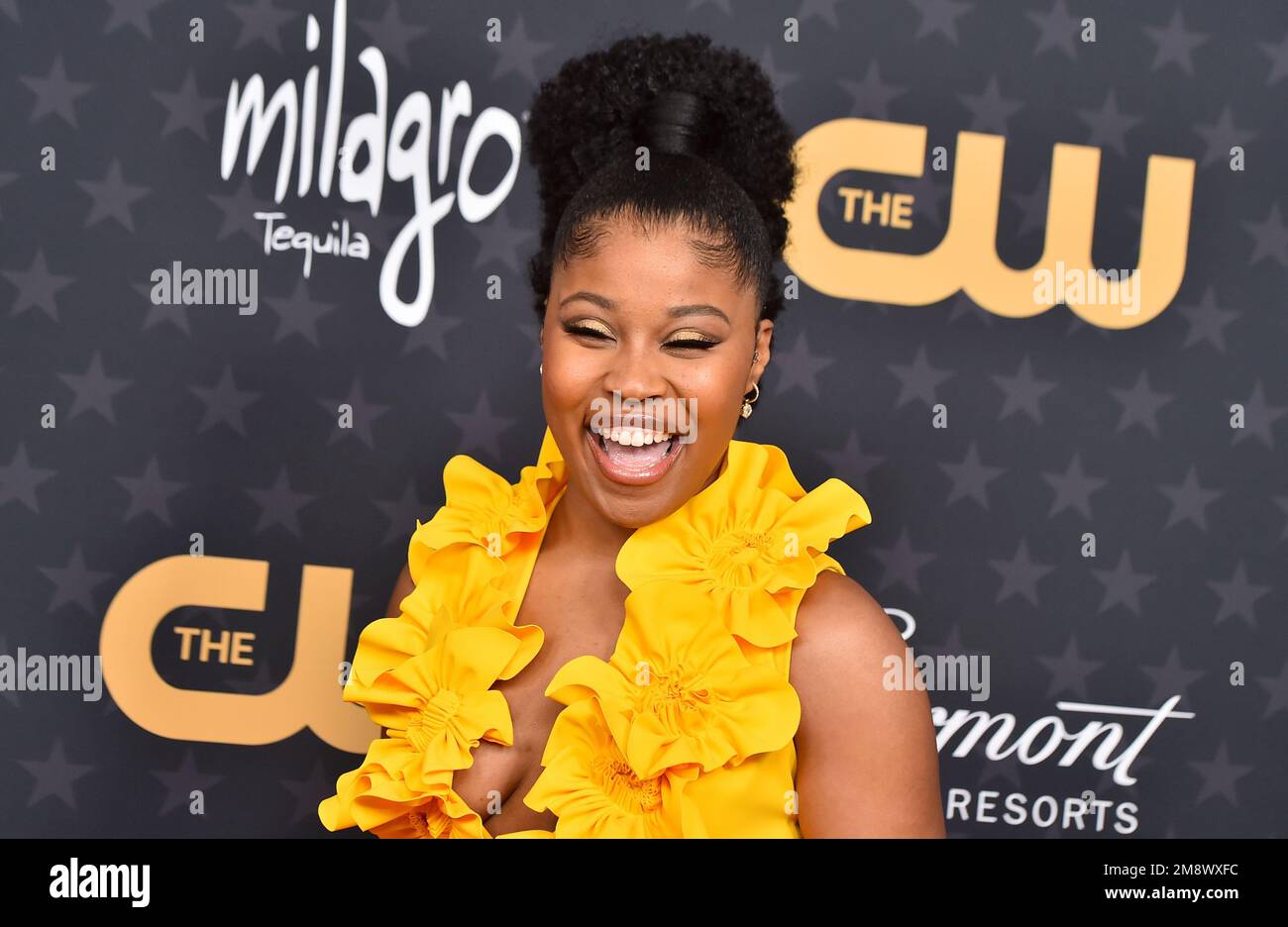 Dominique Fishback arrives at the 28th annual Critics Choice Awards at