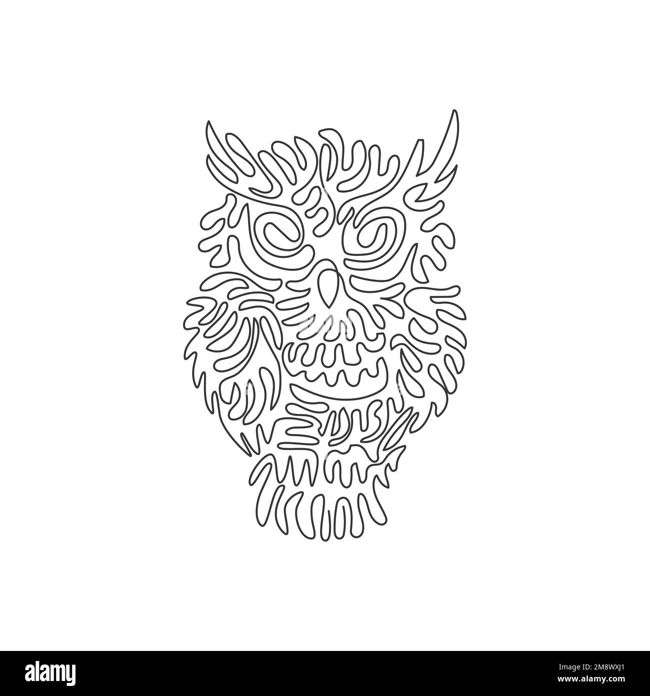 Continuous One Line Drawing Birds Of Prey Abstract Art Single Line Continuous One Line Drawing Birds Of Prey Abstract Art Single Line