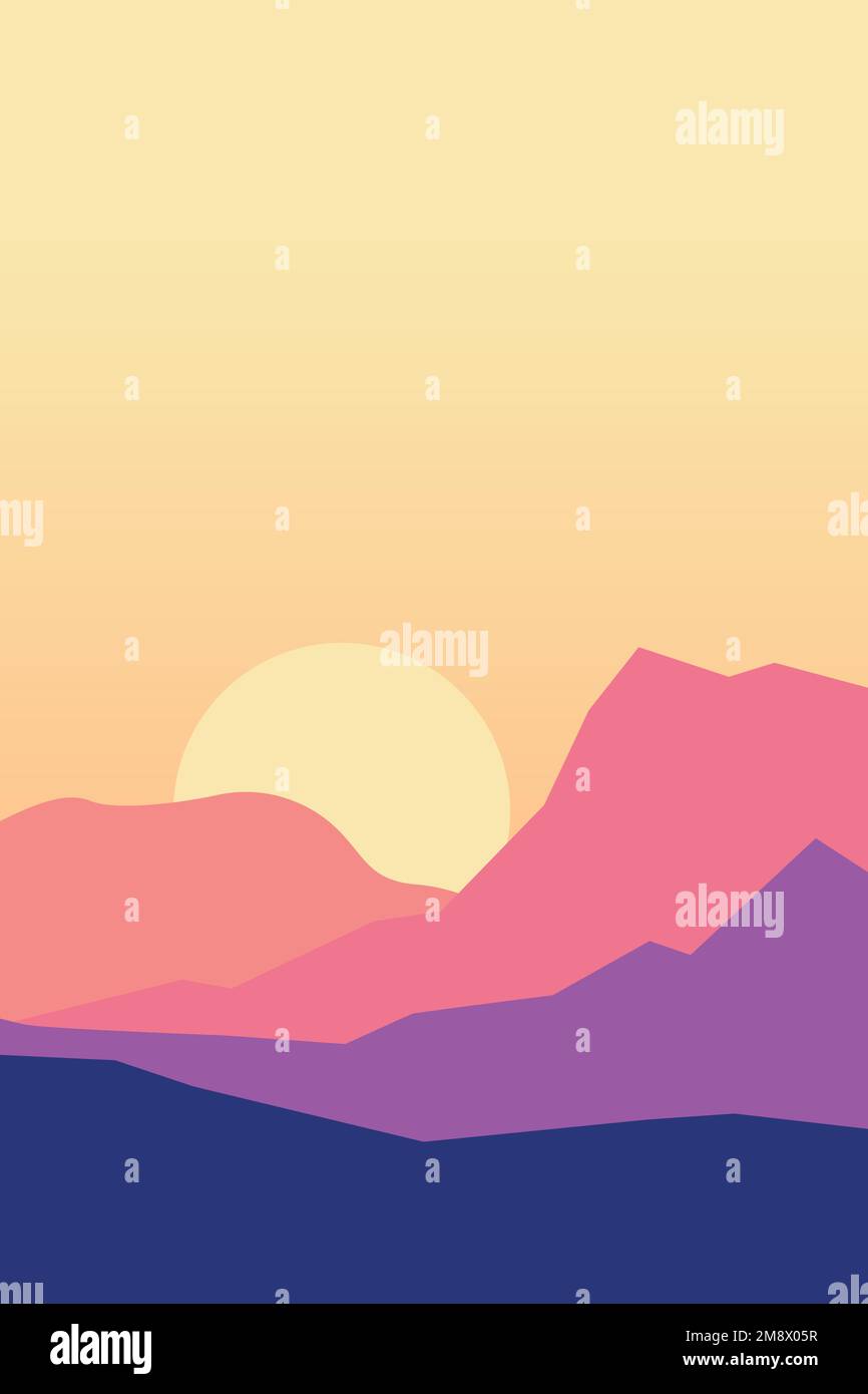 Evening a beautiful view Stock Vector Images - Alamy