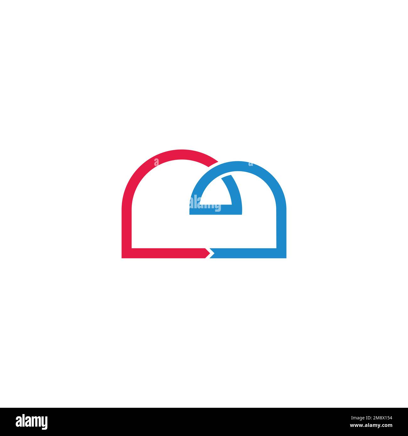 letter m motion arrow line process logo vector Stock Vector