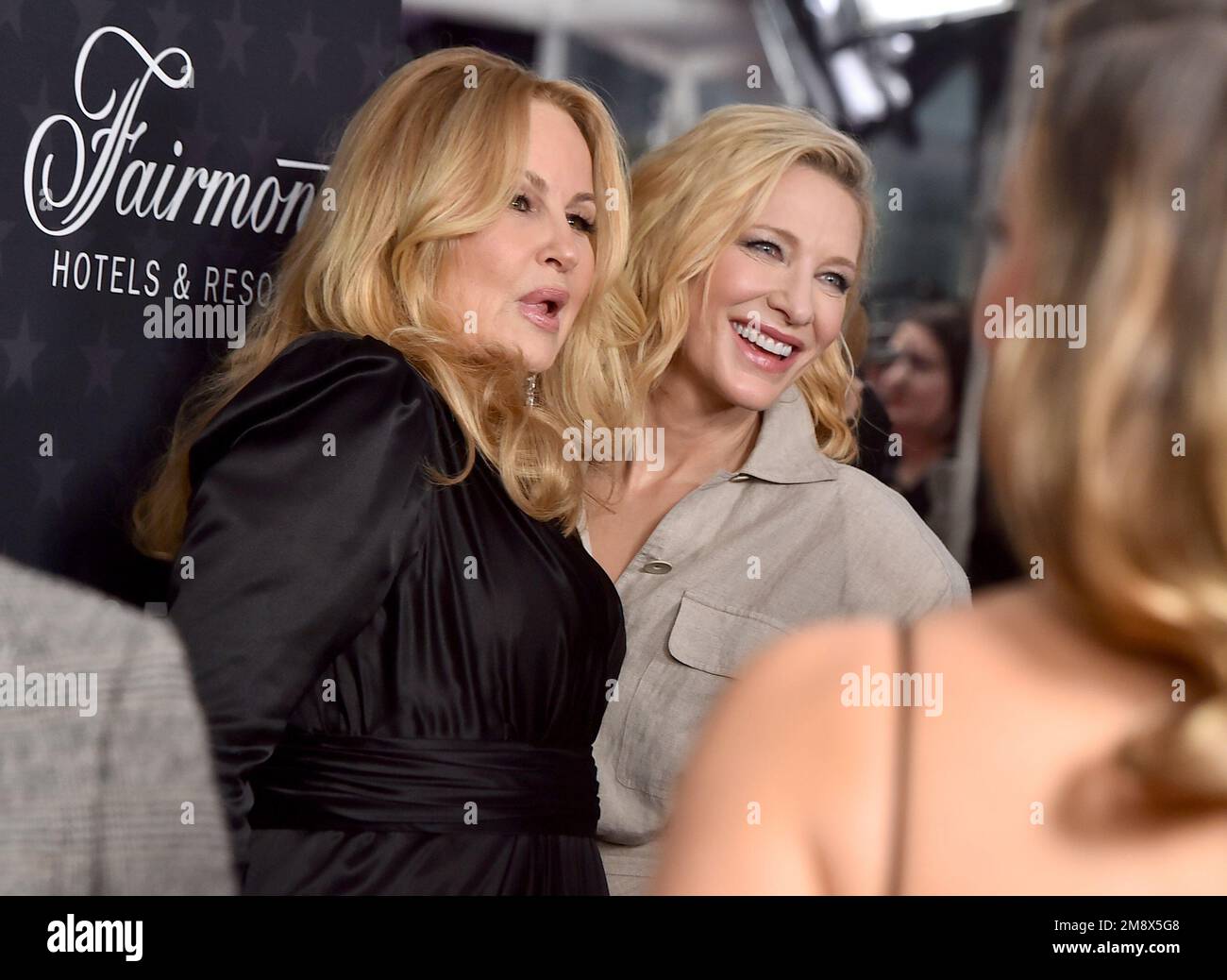 Jennifer Coolidge, left, and Cate Blanchett arrive at the 28th annual