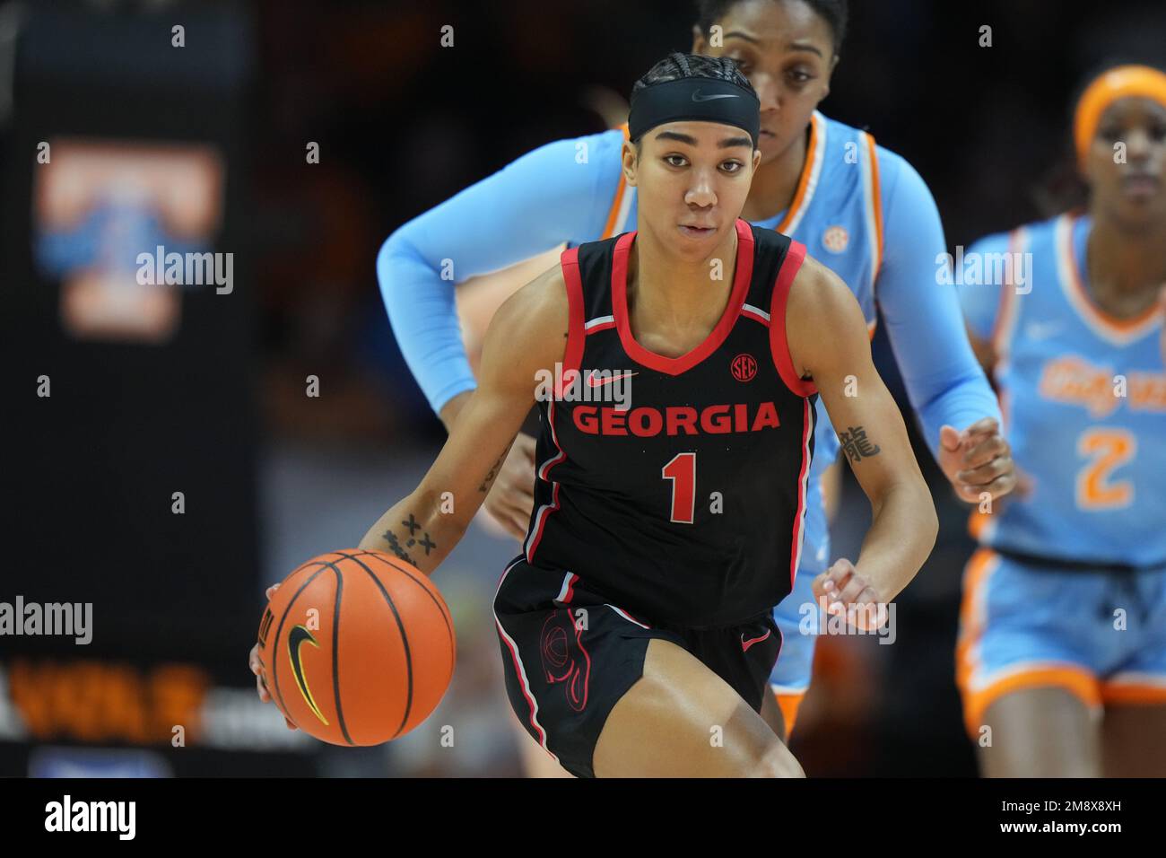 January 15, 2023 Chloe Chapman 1 of the Georgia Lady Bulldogs brings