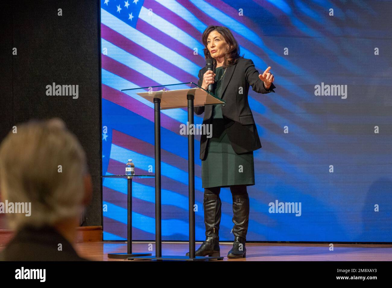New York New York USA 15th Jan 2023 (NEW) Governor Hochul Stands