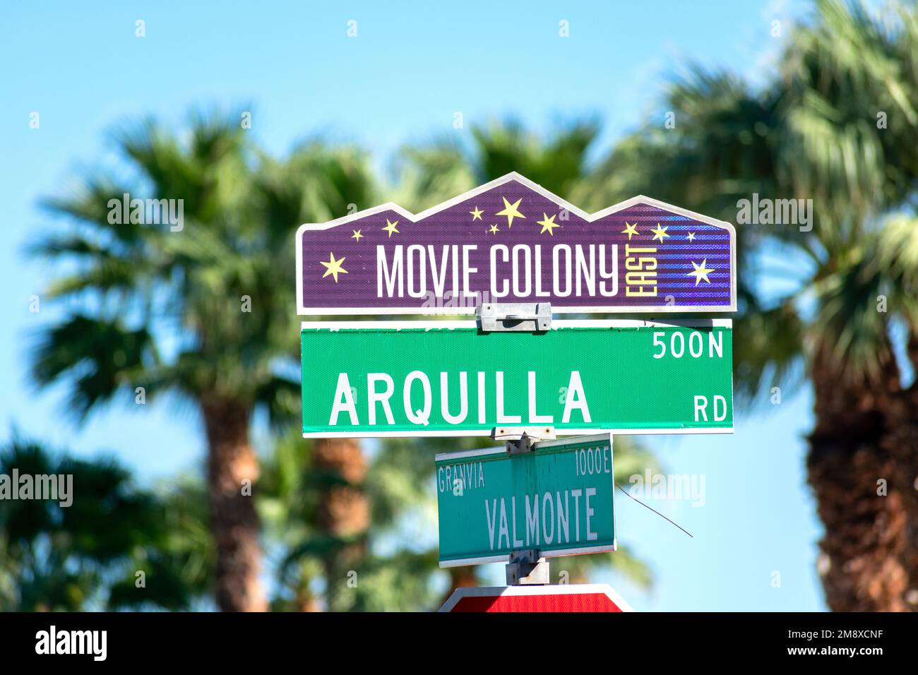 Palm springs movie colony historic landmark hires stock photography