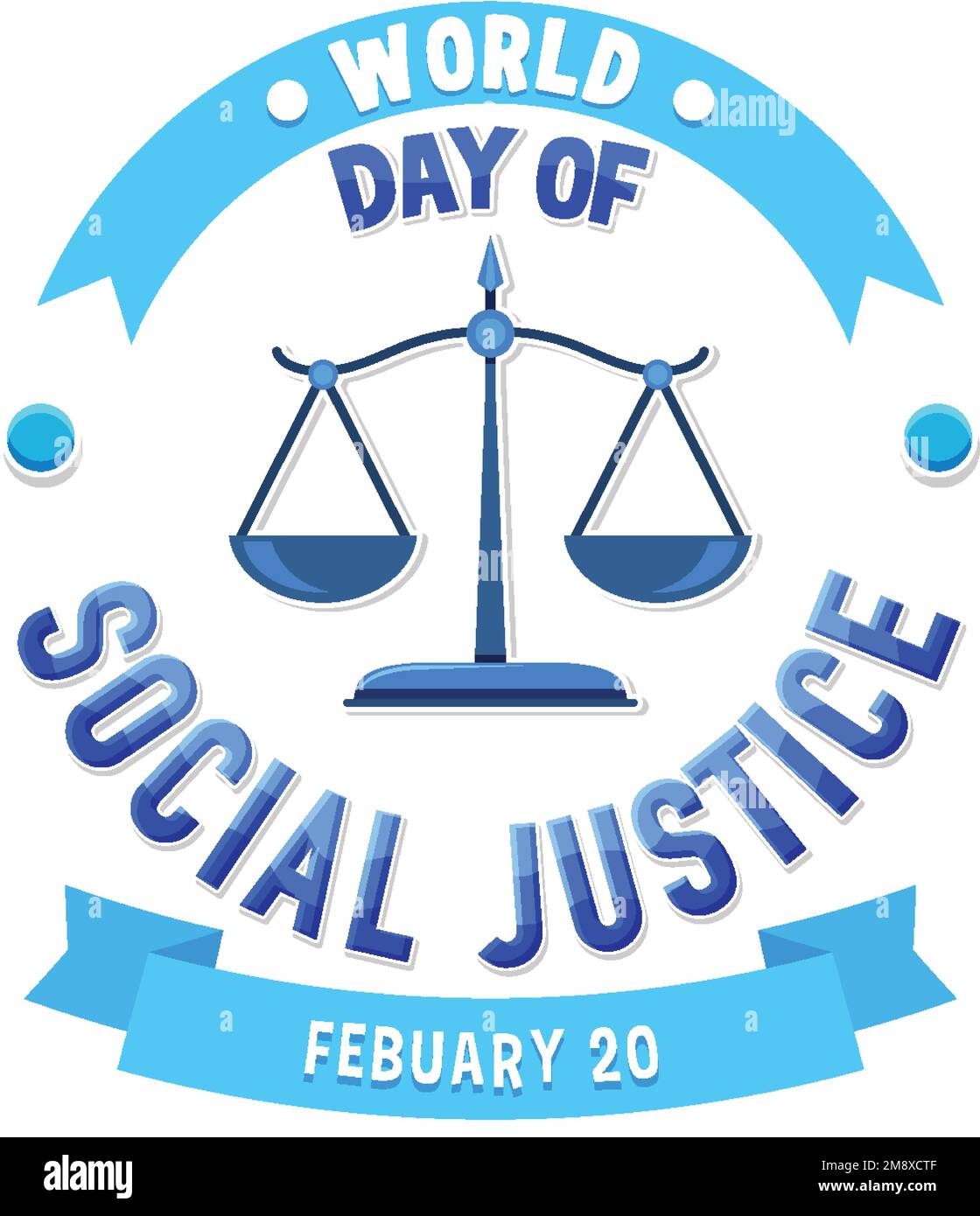 World day of social justice banner illustration Stock Vector Image ...
