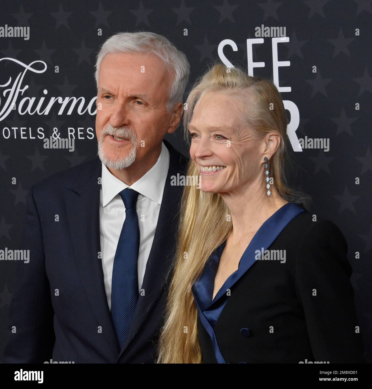 Los Angeles, United States. 15th Jan, 2023. (L-R) James Cameron and Suzy Amis attend the 28th annual Critics' Choice Awards at the Fairmont Century Plaza on Sunday, January 15, 2023. Photo by Jim Ruymen/UPI Credit: UPI/Alamy Live News Stock Photo