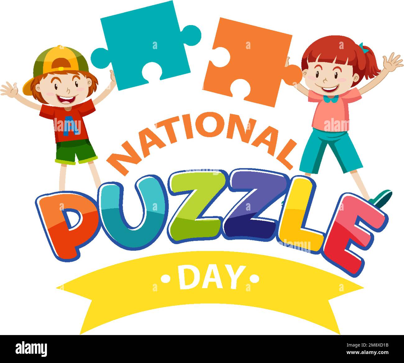 National puzzle day banner illustration Stock Vector Image & Art Alamy