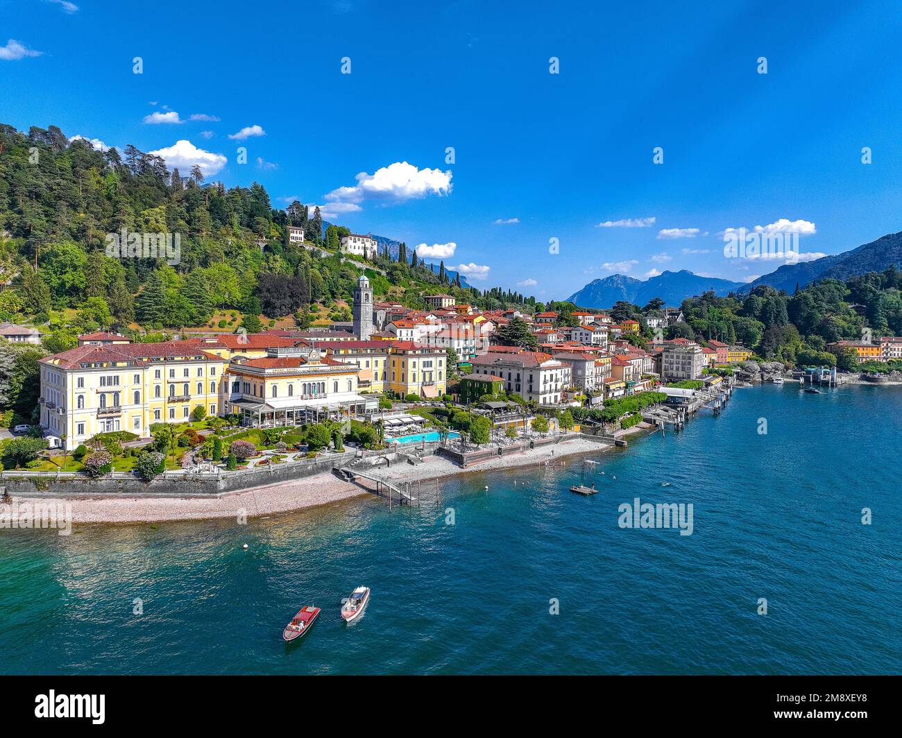 Aerial view of Bellagio village in Lake Como, in Italy Stock Photo Alamy