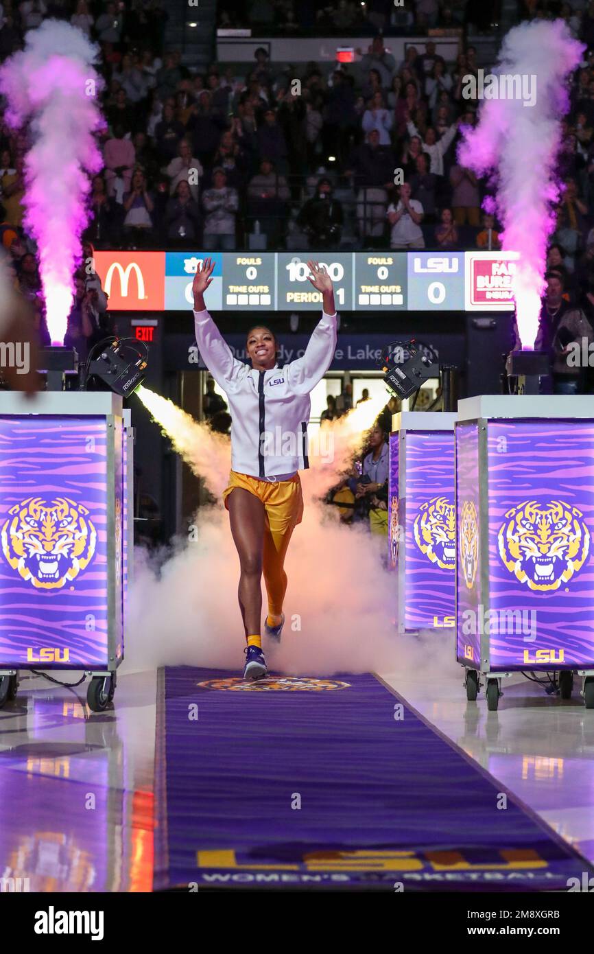 Baton Rouge, LA, USA. 15th Jan, 2023. LSU's Angel Reese (10) is