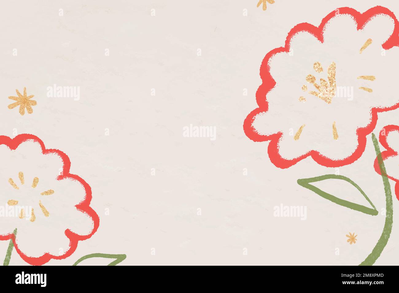 Chinese National Day flower border frame vector Stock Vector