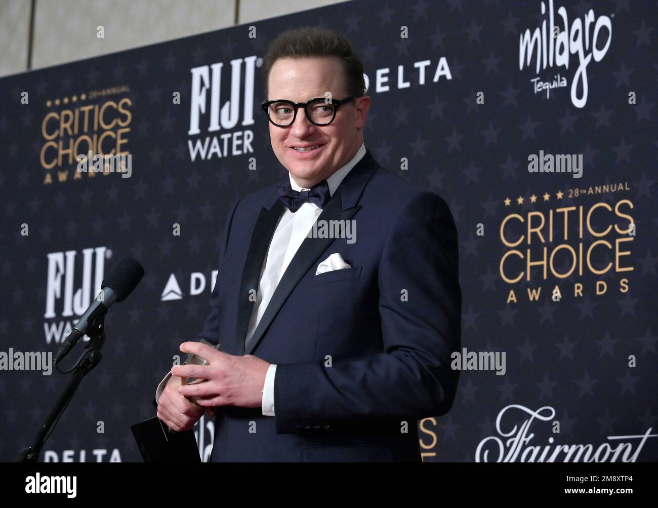 Brendan fraser critics choice awards hires stock photography and