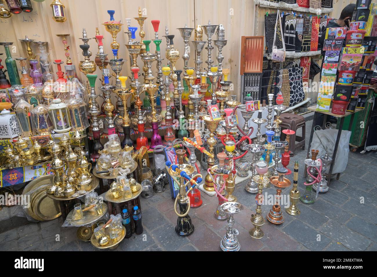 Hookahs, Khan elKhalili Bazaar, Old City, Cairo, Egypt Stock Photo Alamy