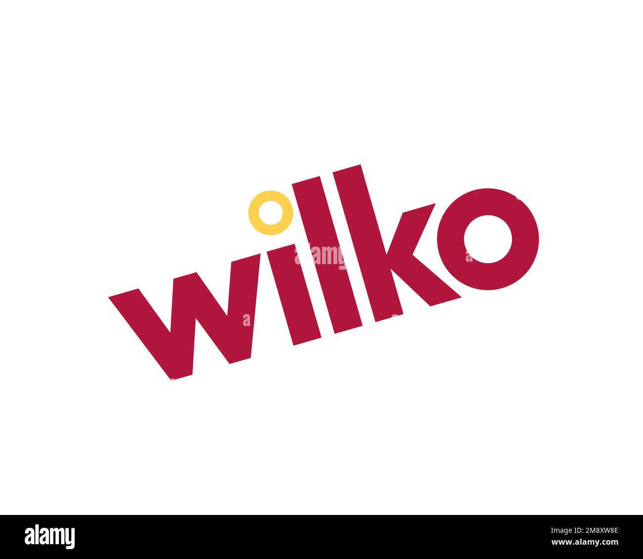 Wilko retail, er Wilko retail, er, rotated logo, white background Stock