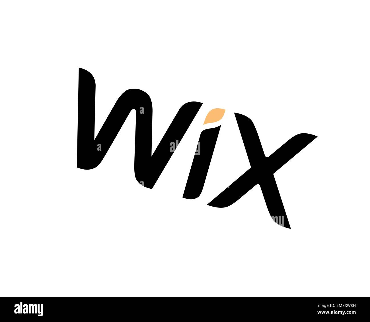 Wix. com, rotated logo, white background B Stock Photo Alamy