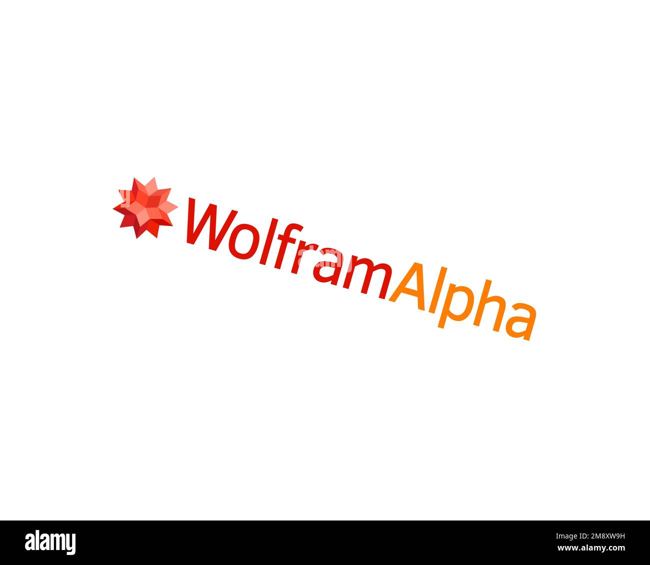 Tungsten Alpha, rotated logo, white background B Stock Photo Alamy