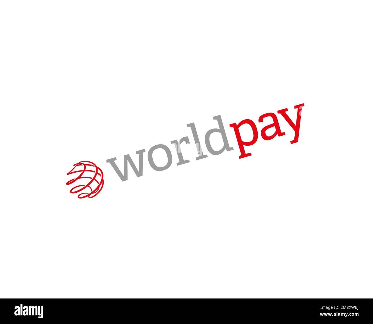 Worldpay, rotated logo, white background Stock Photo Alamy