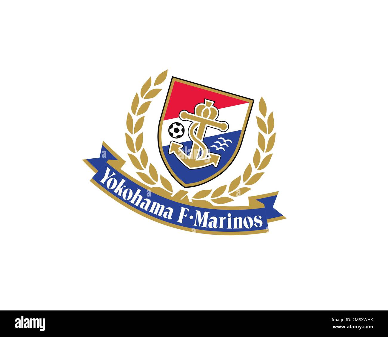 Yokohama F. Marinos, rotated logo, white background B Stock Photo