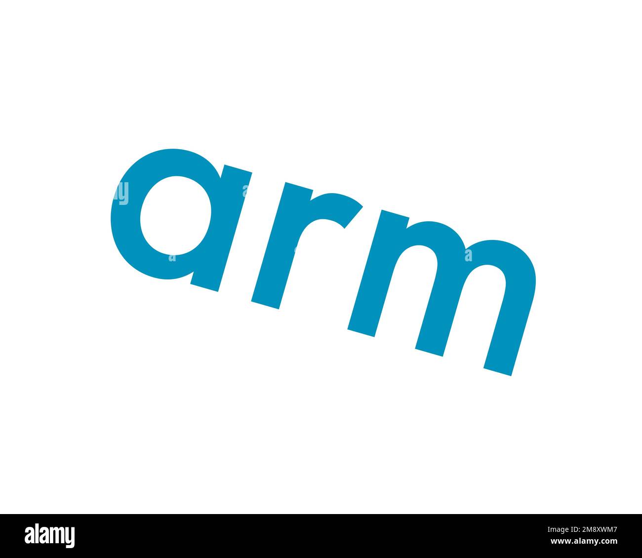 ARM architecture, rotated logo, white background B Stock Photo Alamy