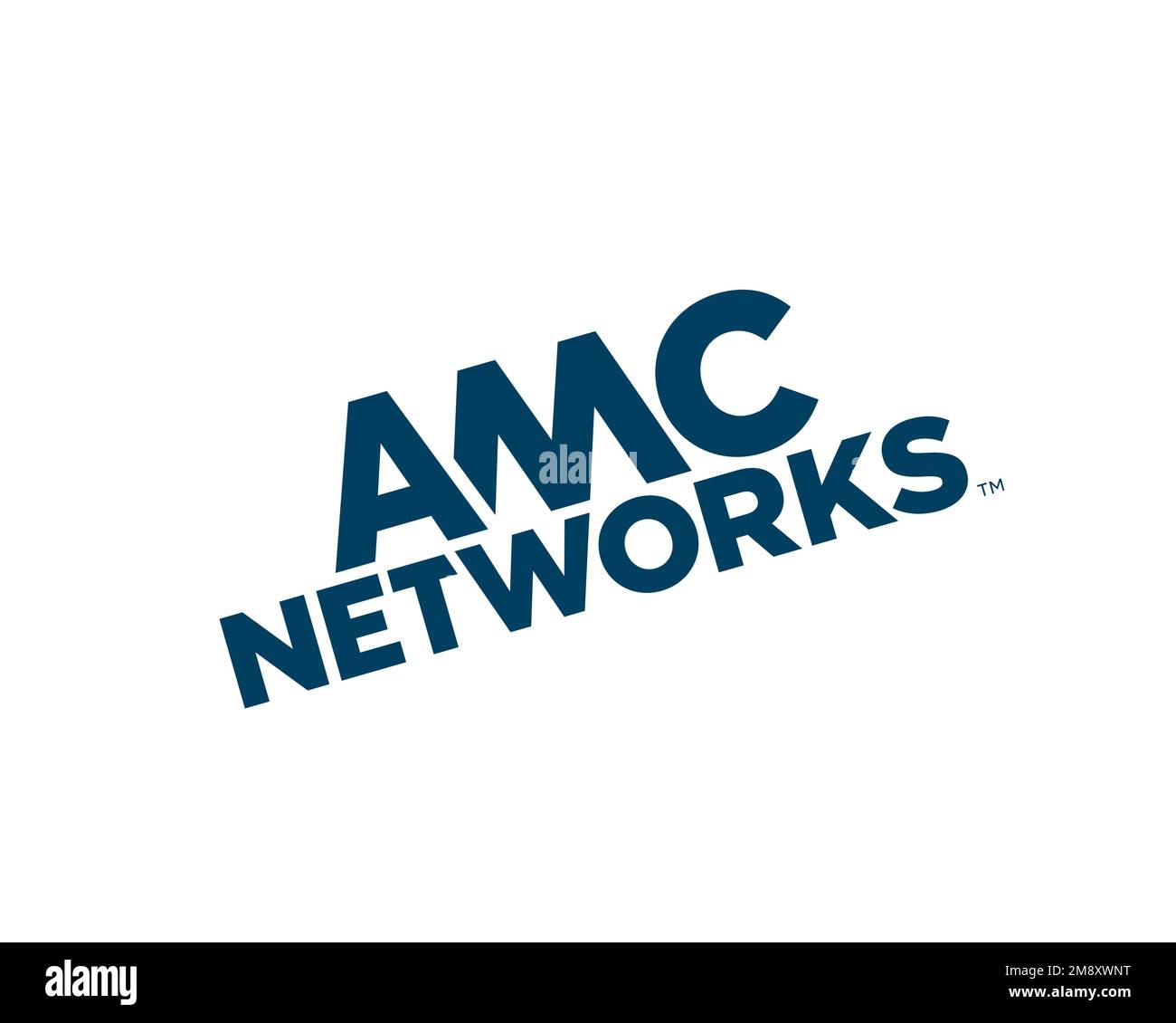 AMC Networks, rotated logo, white background Stock Photo Alamy