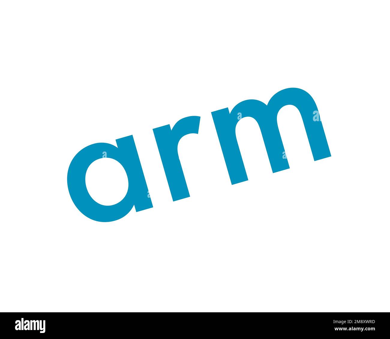 ARM architecture, rotated logo, white background Stock Photo Alamy