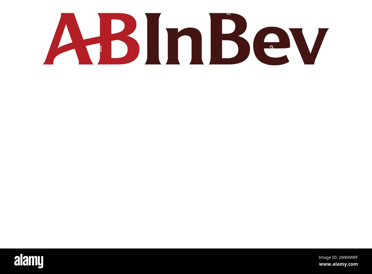 Ab inbev logo white background stock photo alamy