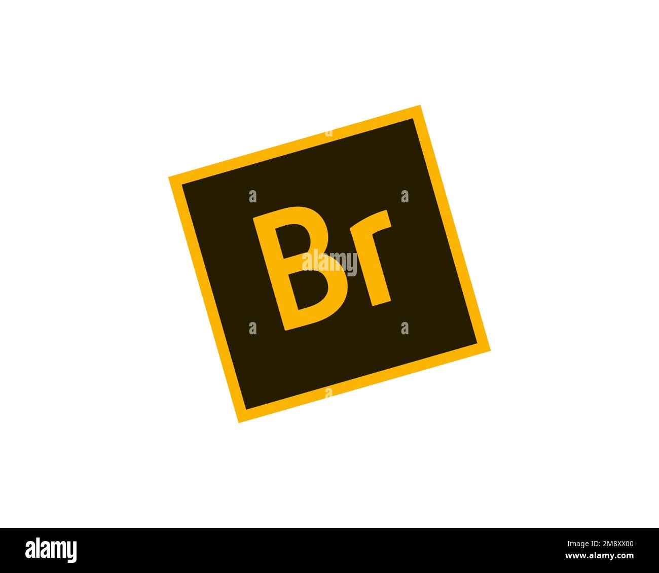 Adobe Bridge, rotated logo, white background Stock Photo Alamy