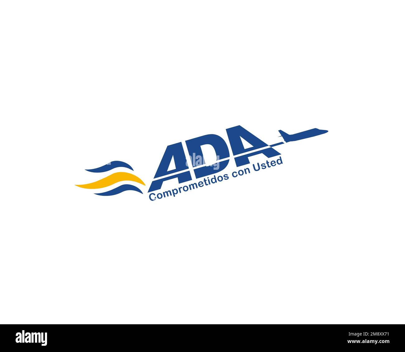 Aerolinea de Antioquia, rotated logo, white background Stock Photo