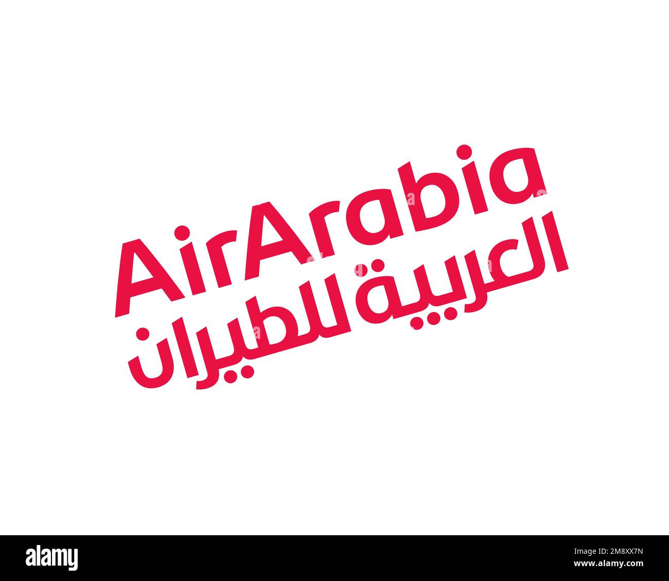 Air Arabia, rotated logo, white background Stock Photo - Alamy