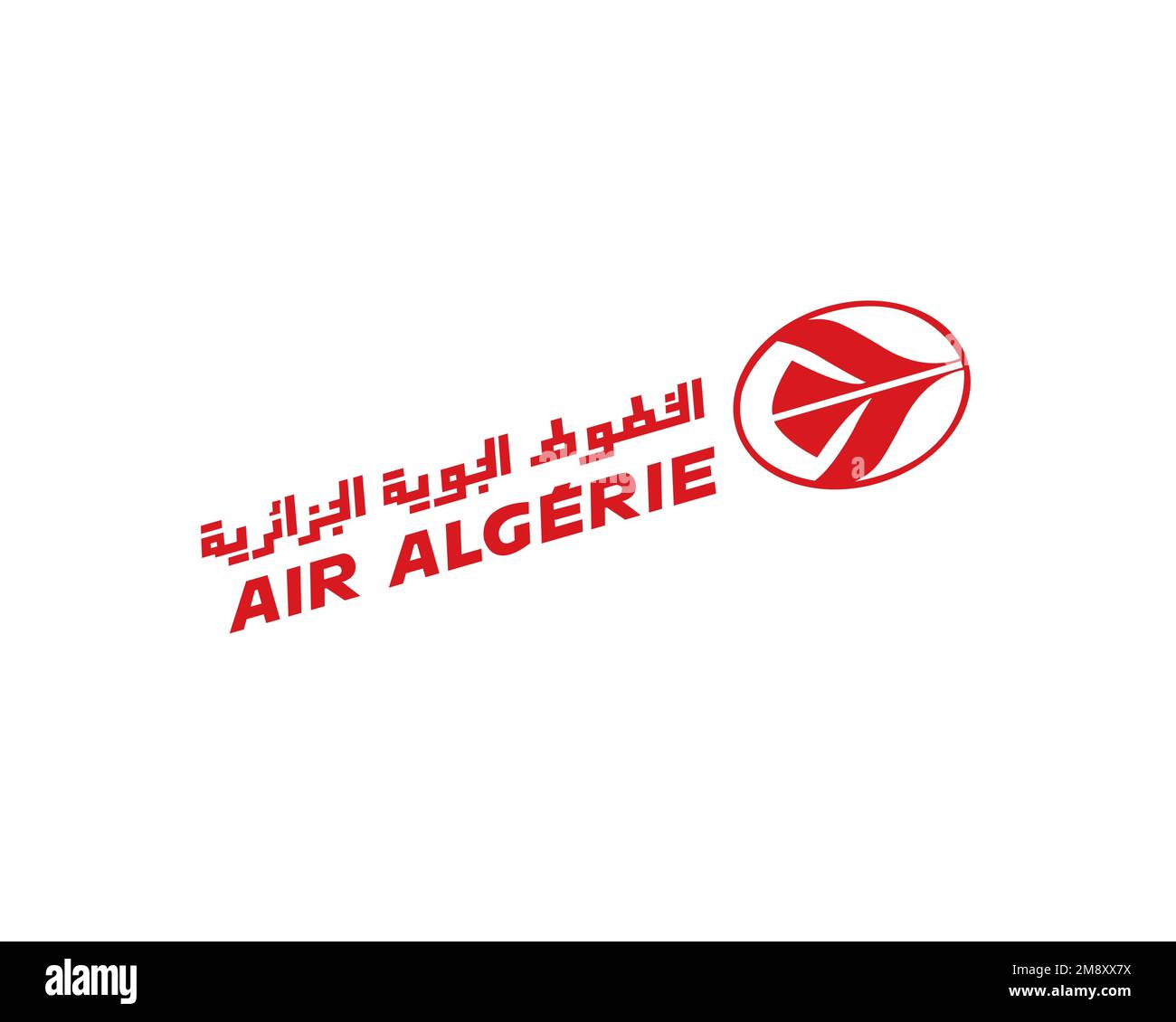 Air Algerie, rotated logo, white background Stock Photo Alamy