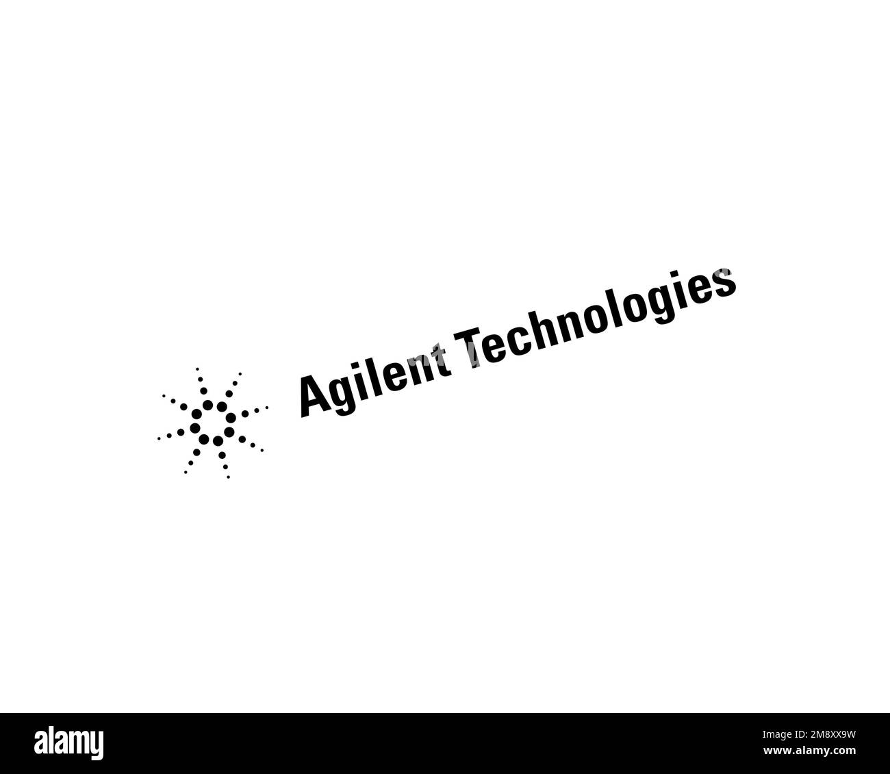 Agilent Technologies, rotated logo, white background Stock Photo - Alamy