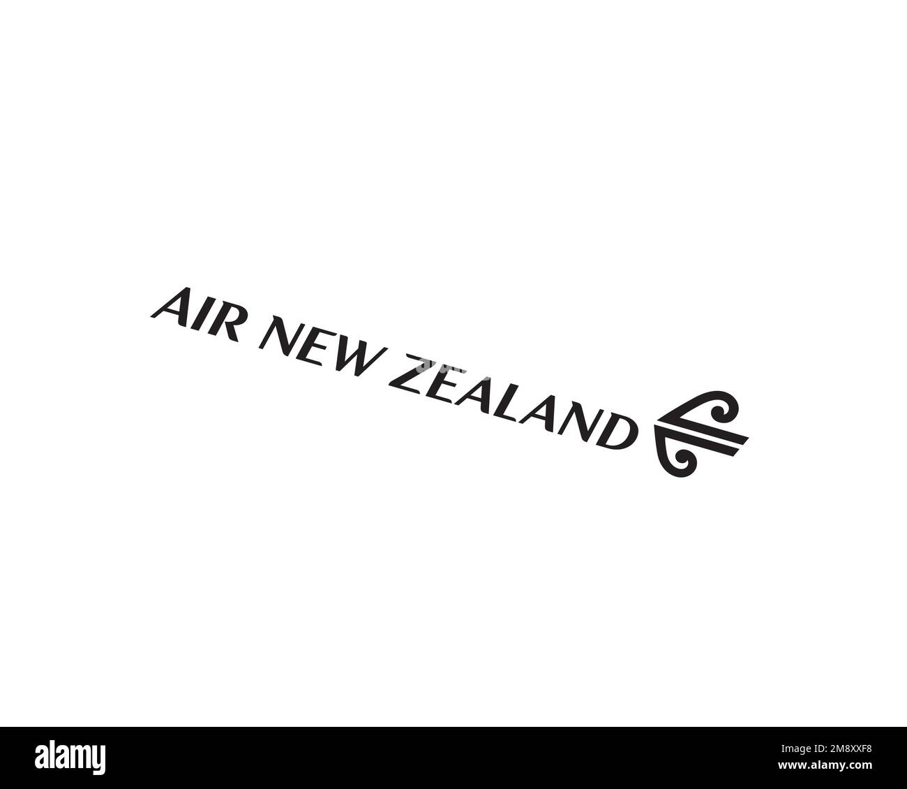 Air New Zealand, rotated logo, white background B Stock Photo Alamy