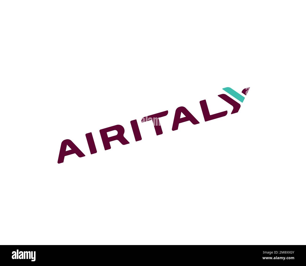 Air Italy, Rotated Logo, White Background Stock Photo Alamy