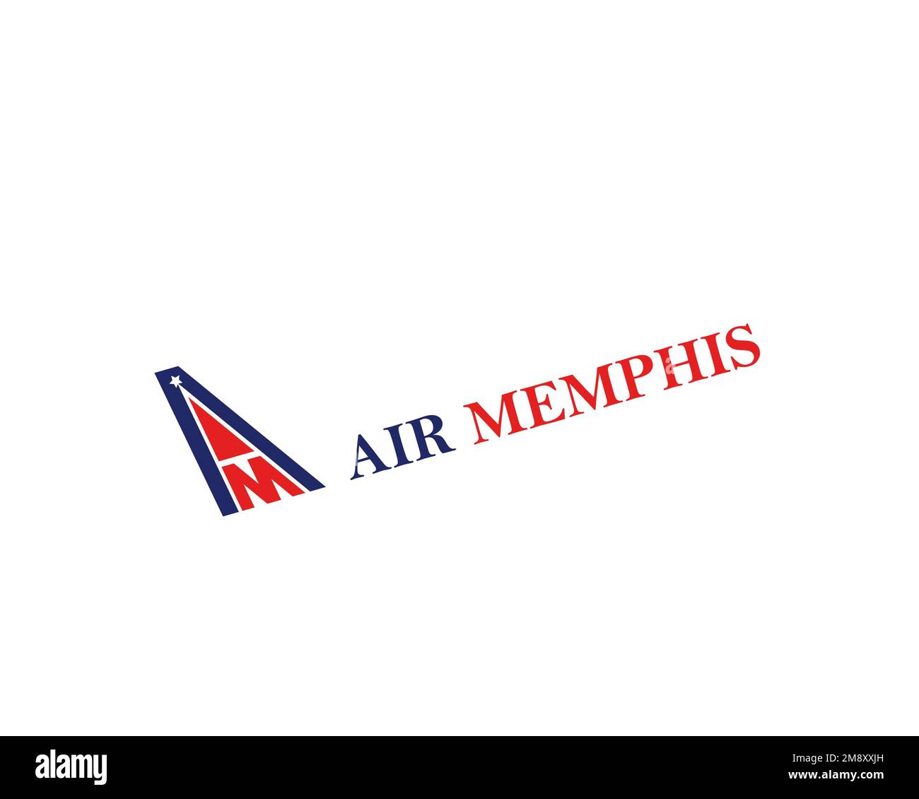 Air Memphis, Rotated Logo, White Background Stock Photo Alamy