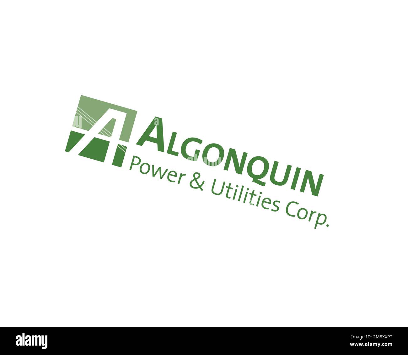Algonquin Power & Utilities, Rotated Logo, White Background B Stock