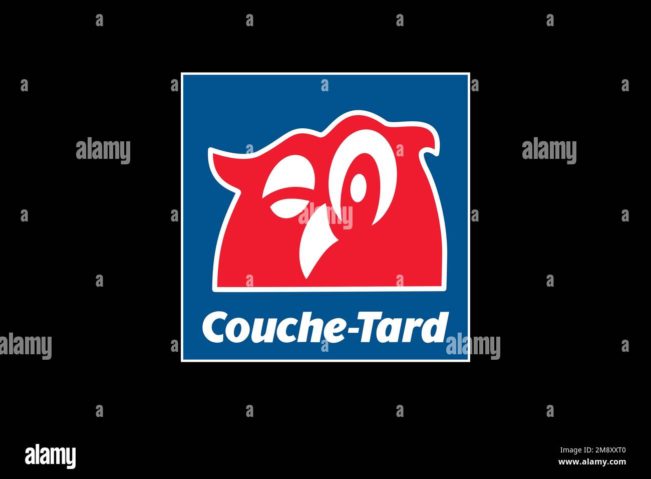 Alimentation Couche Tard, Logo, Black Background Stock Photo Alamy