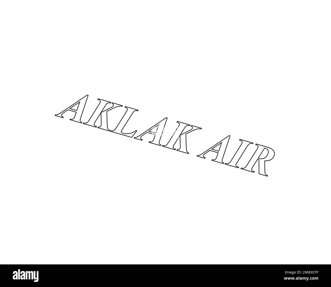 Aklak Air, rotated logo, white background B Stock Photo Alamy