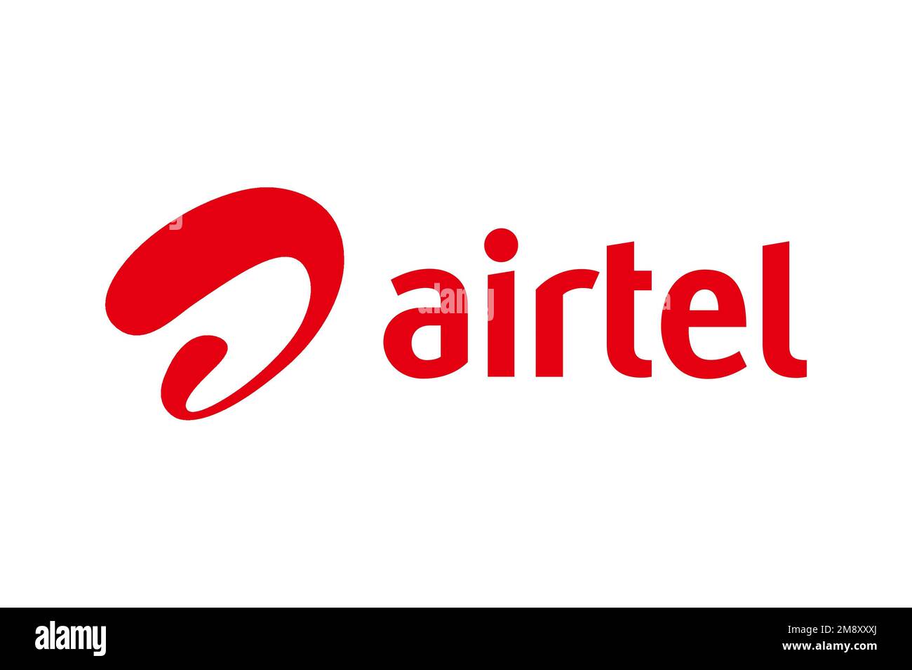 Airtel Uganda, Logo, White Background Stock Photo