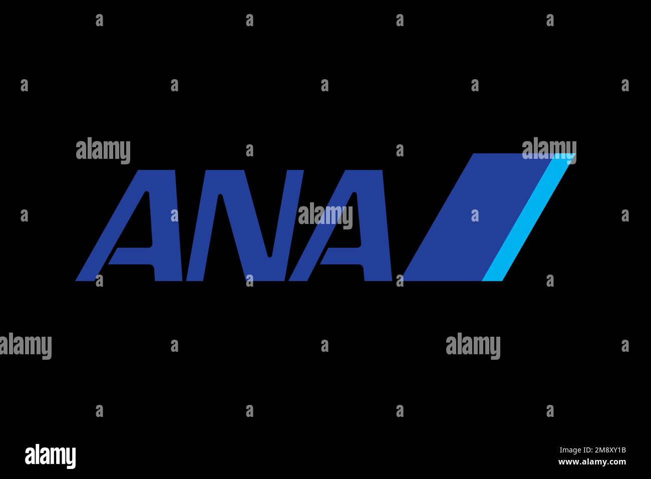 All Nippon Airways, Logo, Black background Stock Photo - Alamy