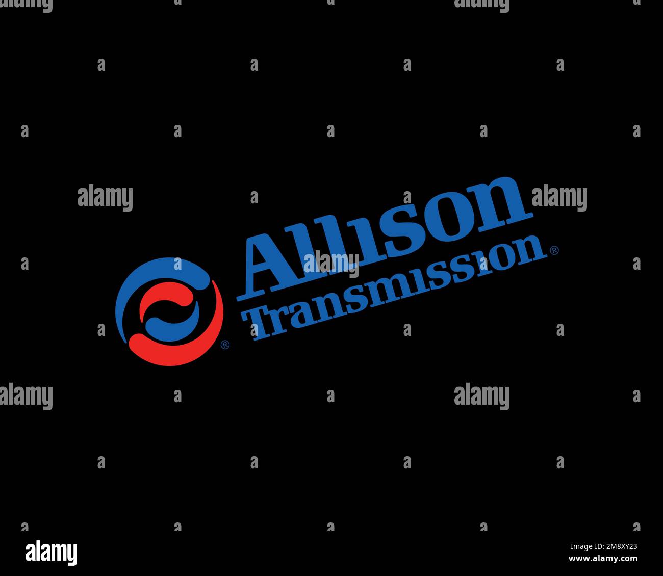 Allison Transmission, Rotated Logo, Black Background Stock Photo Alamy