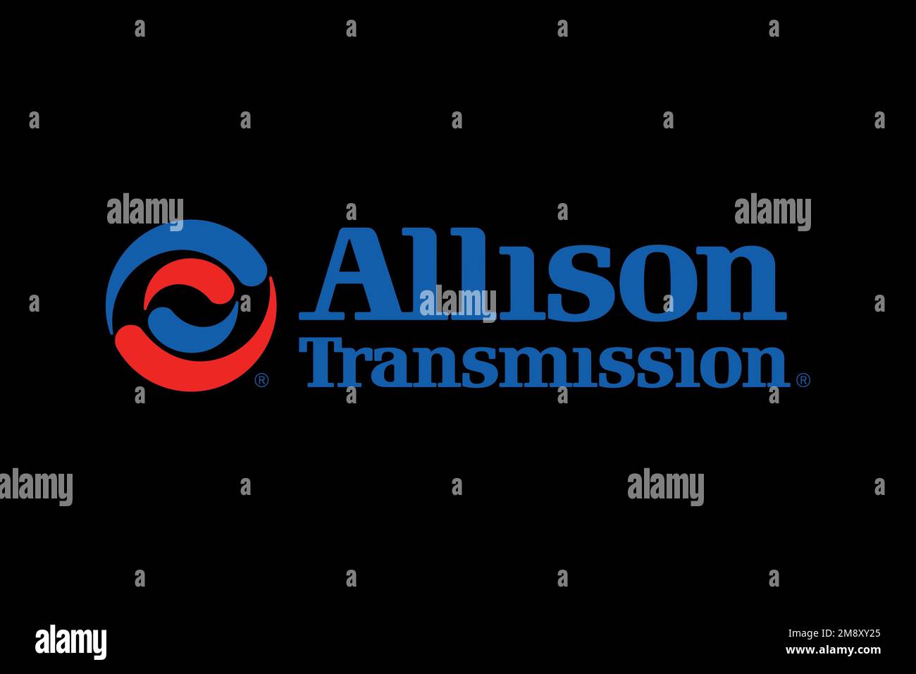 Allison Transmission, Logo, Black Background Stock Photo Alamy