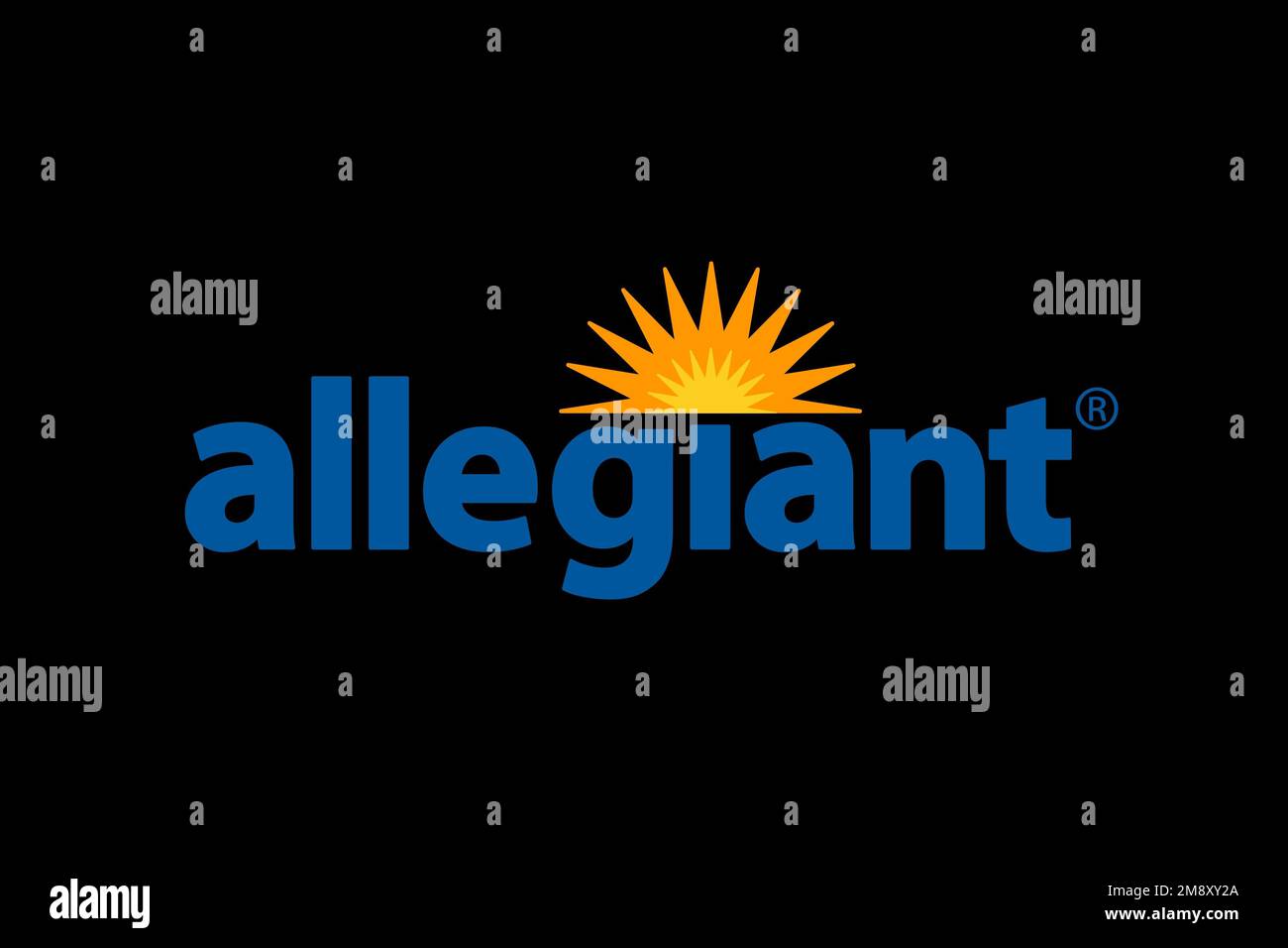 Allegiant Air, Logo, Black Background Stock Photo Alamy