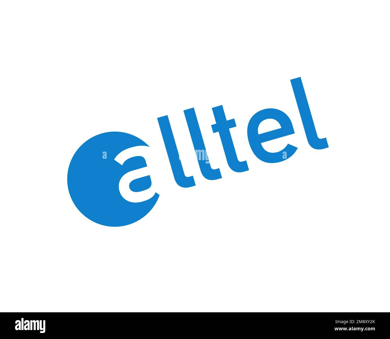 Alltel, rotated logo, white background Stock Photo - Alamy