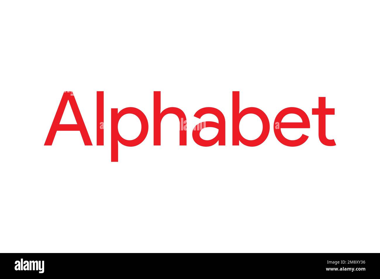 Alphabet Inc. logo, white background Stock Photo Alamy