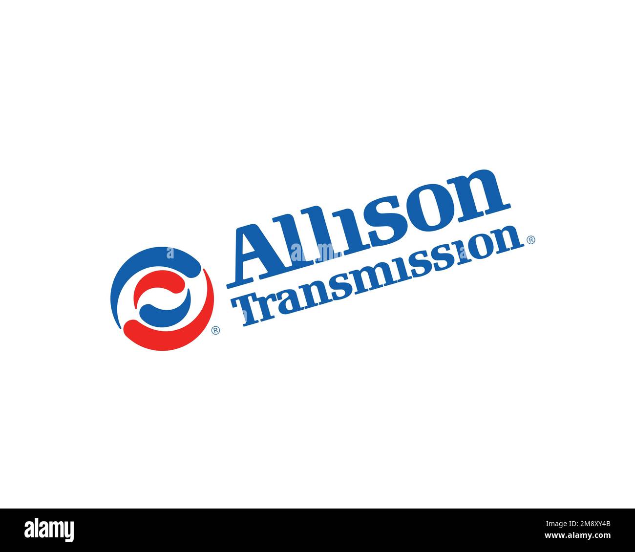 Allison Transmission, Rotated Logo, White Background Stock Photo Alamy