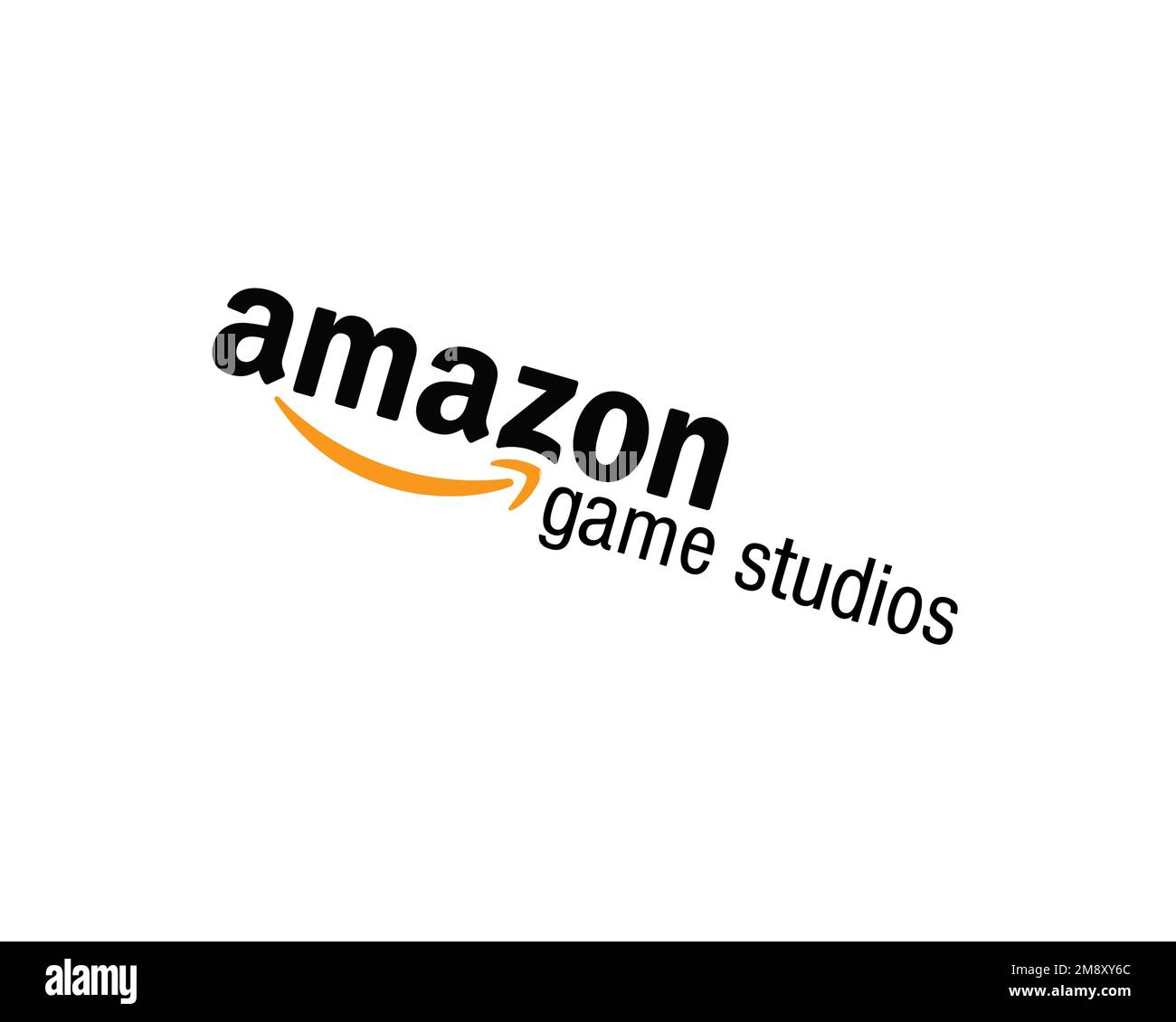 Amazon Game Studios, Rotated Logo, White Background B Stock Photo Alamy