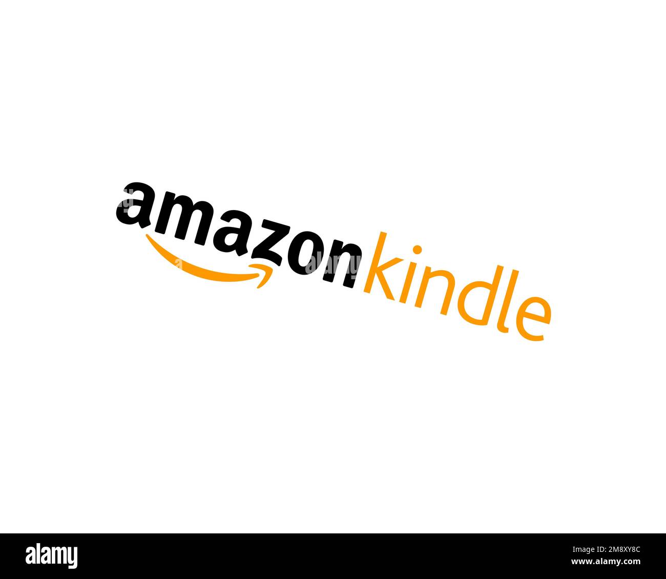 Amazon Kindle, Rotated Logo, White Background B Stock Photo Alamy