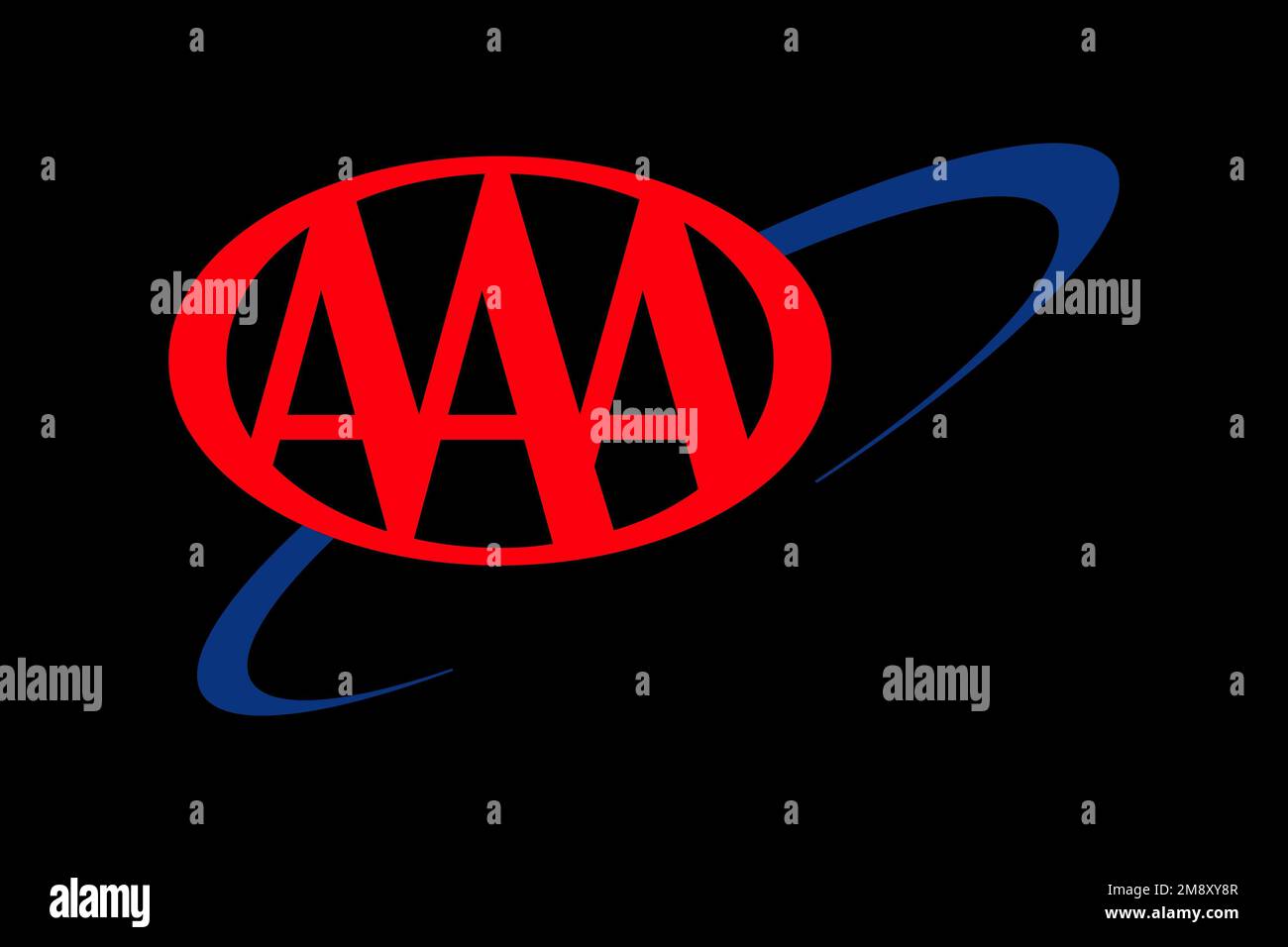 American Automobile Association, Logo, Black background Stock Photo - Alamy