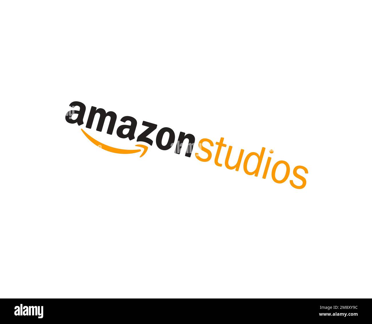 Amazon Studios, Rotated Logo, White Background B Stock Photo Alamy