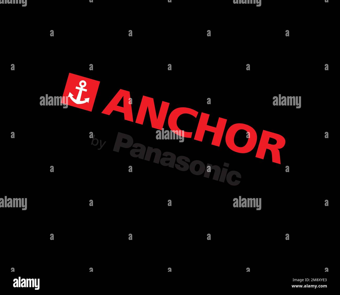Anchor Electricals Pvt. Ltd. Rotated Logo, Black Background B Stock